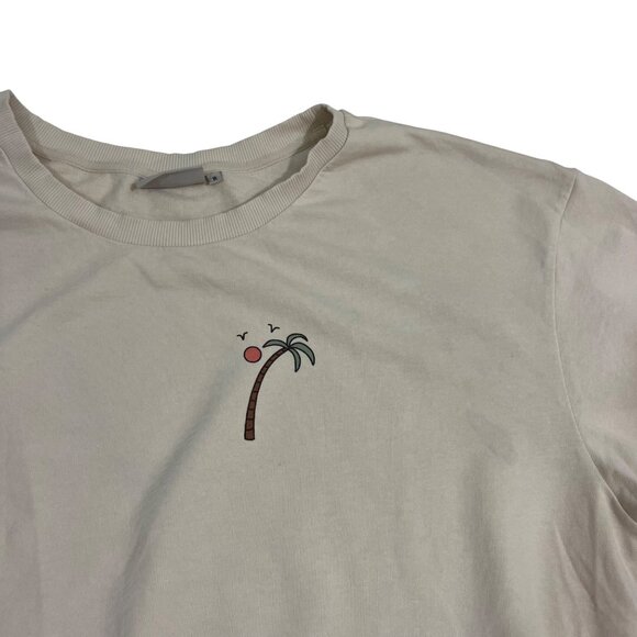 Passenger women's sweatshirt XL cream beige Sun Daze recycled cotton sweater - Picture 3 of 10